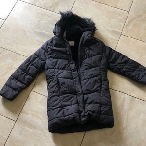 Girls black puffer jacket